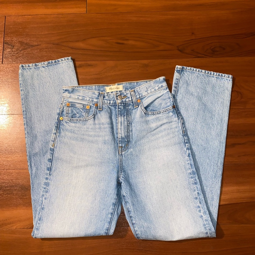 Madewell Blue Straight Leg Jeans